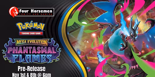 Pokemon TCG: Mega Evolution Phantasmal Flames Pre-Release