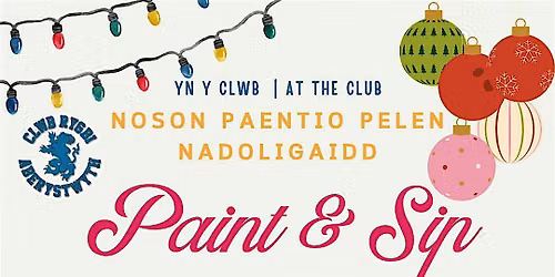 Paint & Sip @ Aberystwyth RFC