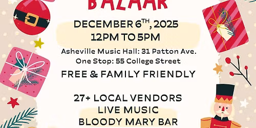 10th Annual Asheville Music Hall Holiday Craft Bazaar feat. music by TenMileRide