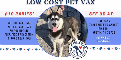 Austin Low Cost Pet Vaccinations (N FM 620\/4 Points Dr)