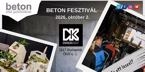 Beton Fesztiv\u00e1l 2026.