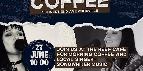 Starting September LIVE at Reef Coffee