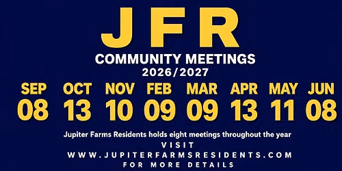 JFR Community Meetings