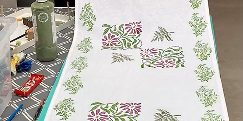 Print your own Table Runner using Block Printing Workshop