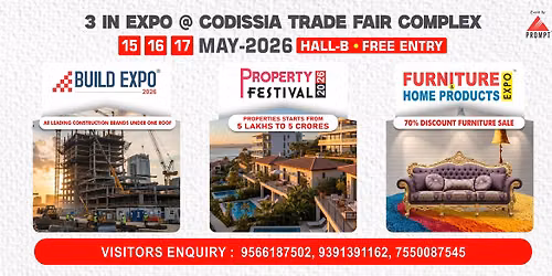3-in-1 Expo - Build, Property, Furniture & Home Products Expo -2026