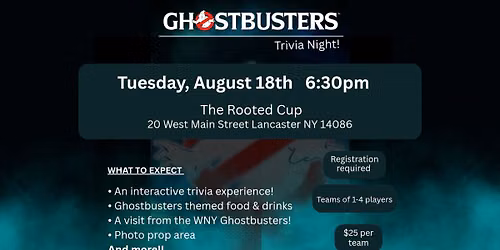 Ghostbusters Trivia Night!