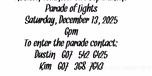 PARADE OF LIGHTS!