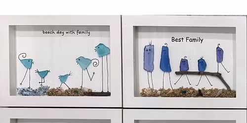 Sea Glass Shadow Box Art Class