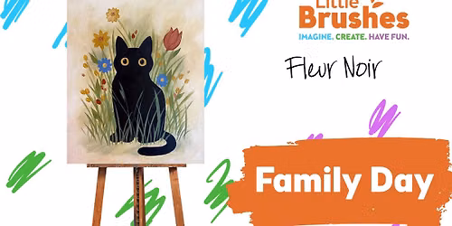 $30 Fleur Noir Family Painting