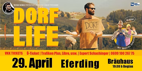 Buono -Ddorflife Deb\u00fct Comedy im Br\u00e4uhaus Eferding 29.April 2026