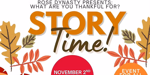 Storytime: We Give Thanks