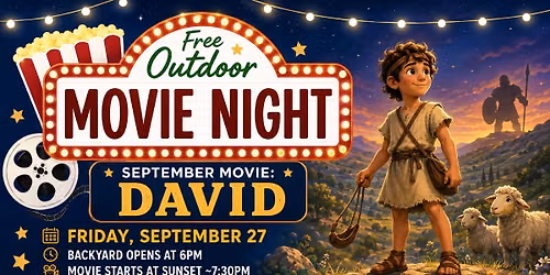 Sept Outdoor Movie Night - DAVID (Free)
