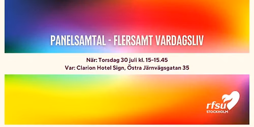 Panelsamtal - Flersamt vardagsliv