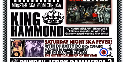 Brighton Ska Train's Bank Holiday Weekender 2026! Featuring Jerry Dammers and friends!