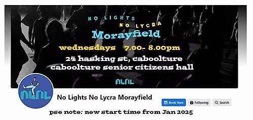 NO dancing at NLNL Morayfield on Weds 24th June! We'll be back 1st July! 