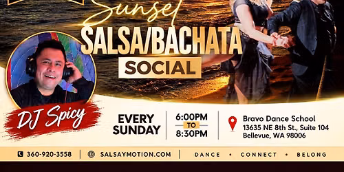 \ud83c\udf05\ud83d\udd25 SUNDAY SUNSET SALSA & BACHATA SOCIAL \ud83d\udd25\ud83c\udf05 
