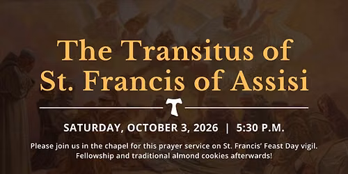 Transitus of St. Francis of Assisi