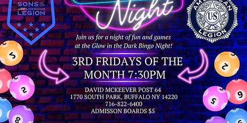 Black Light Glow Bingo 