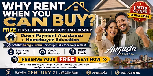 FREE Augusta First-Time Home Buyer Workshop | Down Payment Assistance