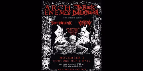 Arch Enemy + The Black Dahlia Murder: Wrath Across North America 2026, CHICAGO