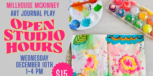 Art Journal Play Open Studio Hours with Cindy Gilstrap