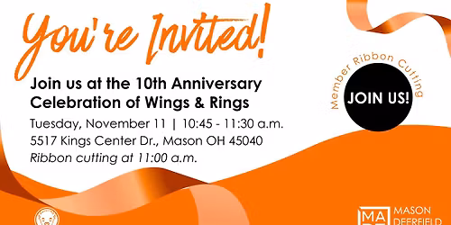 Ribbon Cutting at Wings & Rings