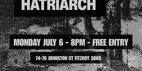 MORBID MONDAYS AT OLD BAR - July 6th -  GULL \/ RARE PHENOMENON \/ HATRIARCH  - FREE ENTRY - 8PM