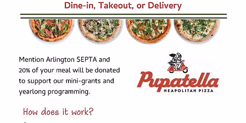 Arlington SEPTA Restaurant Night at Pupatella
