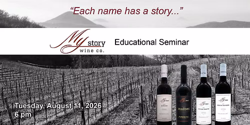 Educational Seminar: My Story Wines