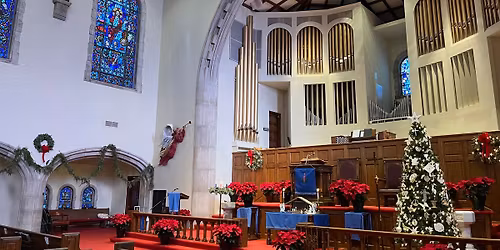 Christmas Pipes and Carols: familiar songs, holiday stories, festive pipe organ pieces