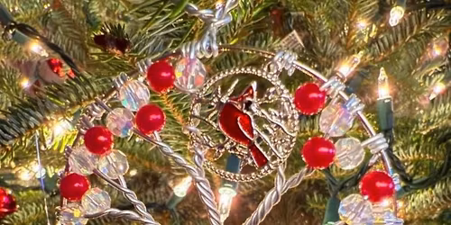 Cardinal Wire Ornaments - Set of THREE with Whimsical Wire Works 11\/9 @ 3pm