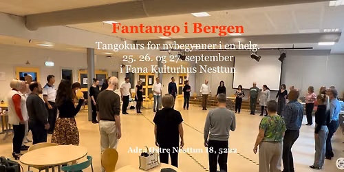 Kom og l\u00e6r Argentinsk Tangokurs for Nybegynner i en helg. Den 25. - 27. september 2026