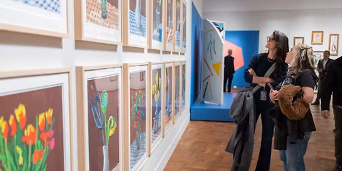 Closing day of "David Hockney: Works from the Collections of Jordan D. Schnitzer and His Family Fnd"