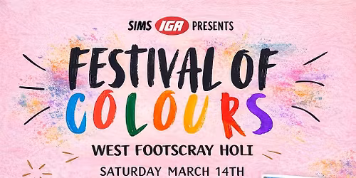 Festival of Colours West Footscray Holi 2026