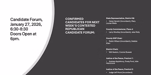 Contested Republican Primary Forum