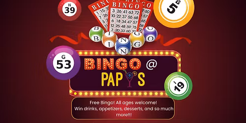 FREE BINGO @ PAPIS