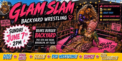 Glam Slam  : BACKYARD DRAG WRESTLING