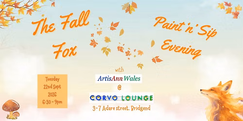 The Fall Fox Paint and Sip Evening