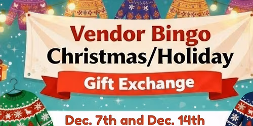 Vendor Bingo Holiday  Cheer