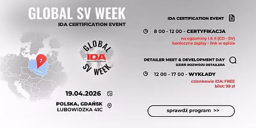 IDA CERTIFICATION EVENT - GDA\u0143SK 2026