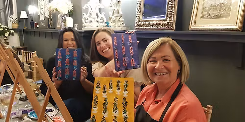 Paint & Sip night at Satchmo's Corner, Rugby!