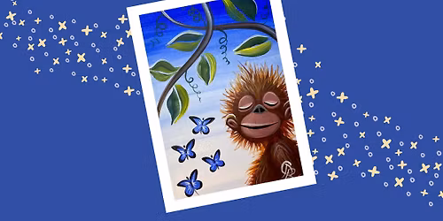 Grown Up Paint Along - Baby Chimp