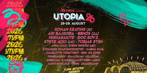 OBOS presenterer: UTOPIA 2026 *F\u00c5 BILLETTER IGEJN*