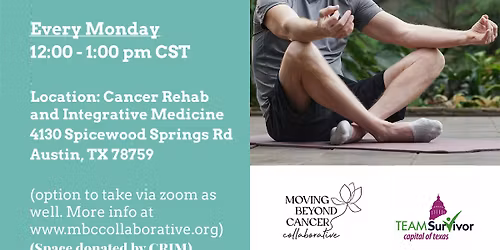 IN-PERSON Monday Yoga for Survivors, Thrivers, and Caregivers
