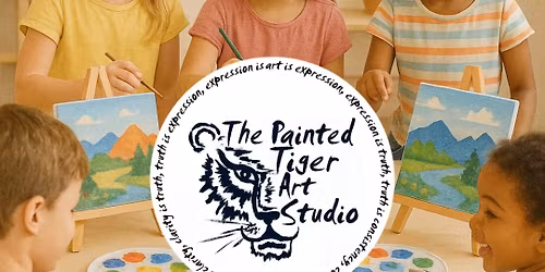 Landscape Painting Class 2nd-3rd Grade Students 