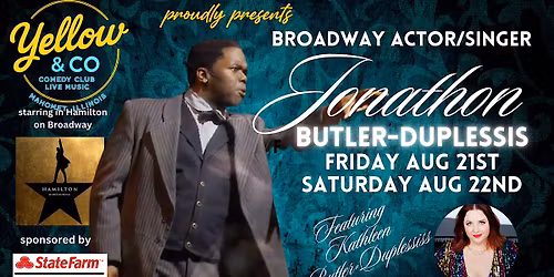 Yellow & Co. presents Broadway actor\/singer Jonathan Butler-Duplessis