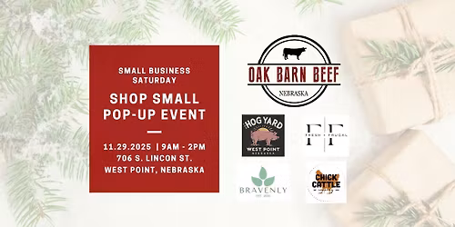 Small Business Saturday Pop-Up at Oak Barn Beef