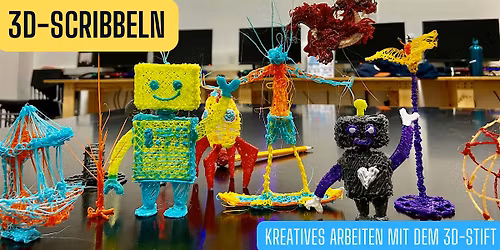 FabLabKids: 3D-scribbeln - kreatives Arbeiten mit dem 3D-Stift