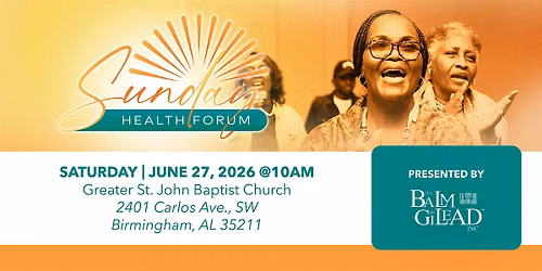 Sunday Health Forum - Birmingham, AL