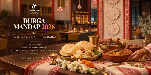 Durga Mandap 2026 at Social Kitchen, Chinar Park